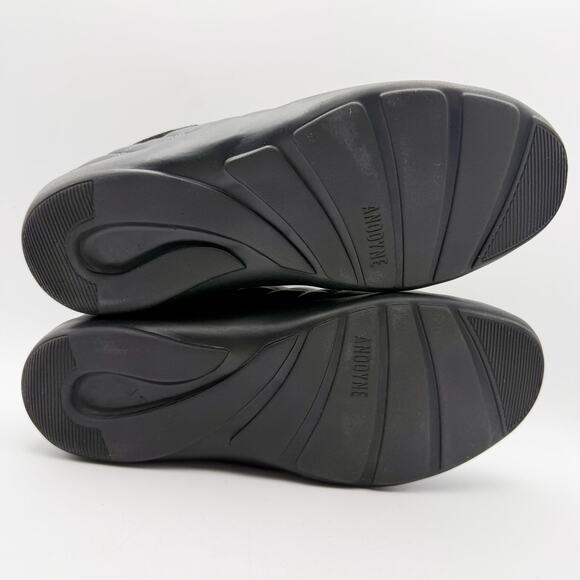 Anodyne Womens No. 75 Casual Sport Sneaker US 9.5 Wide EU 39.5 Black Leather NIB - Picture 11 of 12